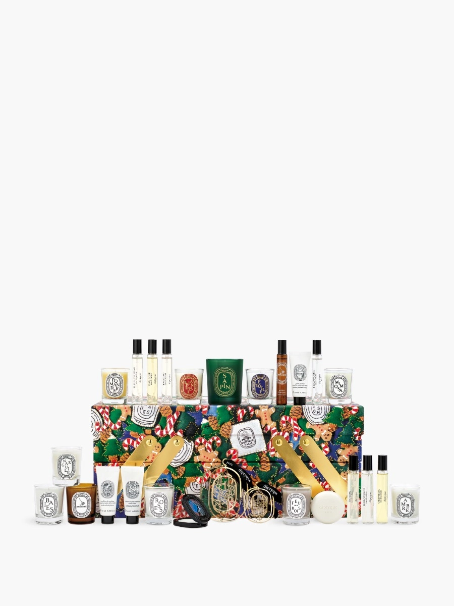 Bougies et parfum d'ambiance pour le calendrier Diptyque 2024