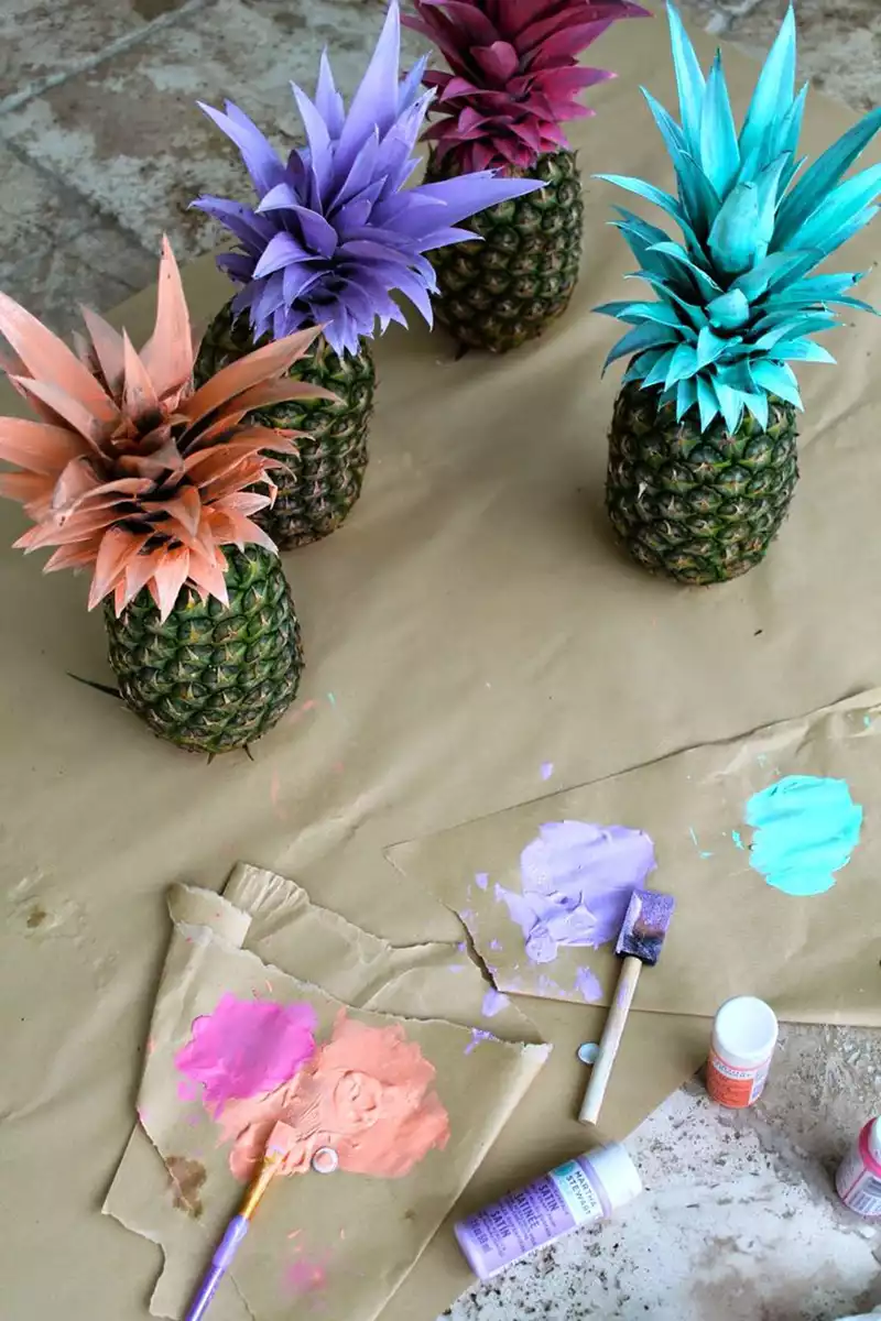 DIY ananas peint