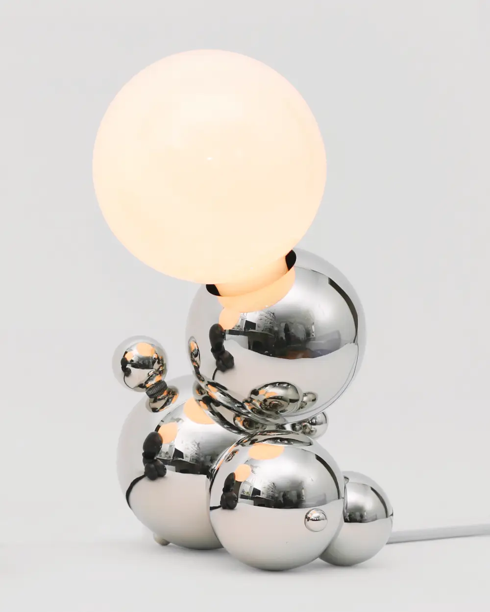 Lampe à poser Bubbly tendance chrome