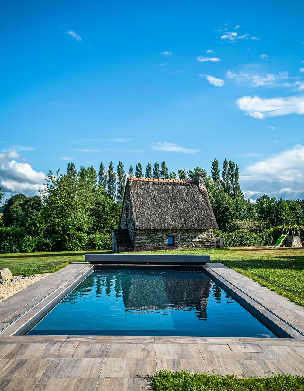 Volet de piscine rectangulaire hors sol